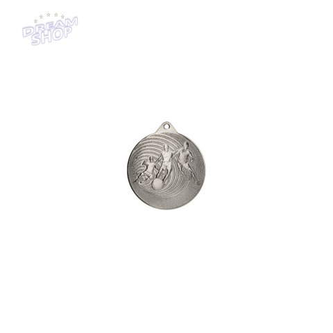 Medal Metalowy Piłka Nożna Fi 70 Mmc3070 - Srebrny Medal Metalowy Piłka Nożna Fi 70 Mmc3070 - Srebrny