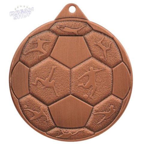 Medal Stalowy Piłka Nozna Fi 50 Mmc8850/B - Brązowy Medal Stalowy Piłka Nozna Fi 50 Mmc8850/B - Brązowy