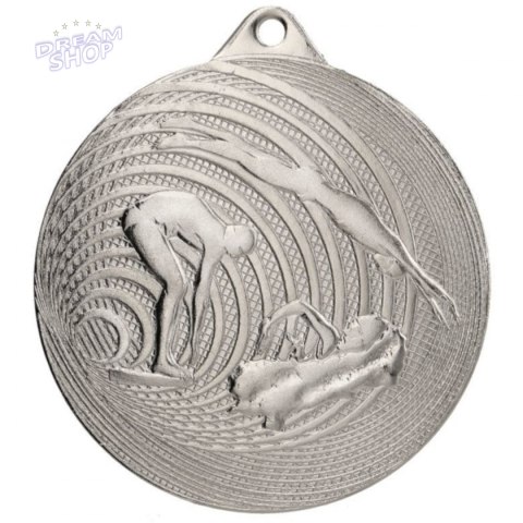 Medal Stalowy Pływanie Fi 70 Mmc3074 - Srebrny Medal Stalowy Pływanie Fi 70 Mmc3074 - Srebrny