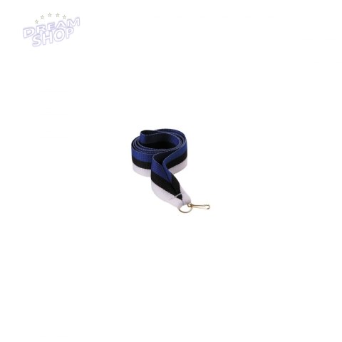 Wstążka 22 Mm - Niebiesko-Czarno-Biała Wstążka 22 Mm - Niebiesko-Czarno-Biała