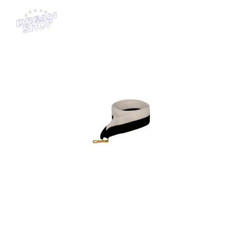 Wstążka do medali szeroka 22 mm biało-czarna Wstążka do medali szeroka 22 mm biało-czarna