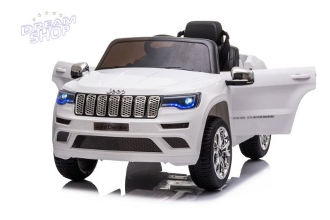 Auto na Akumulator Jeep Grand Cherokee Biały JJ2055 Auto na Akumulator Jeep Grand Cherokee Biały JJ2055