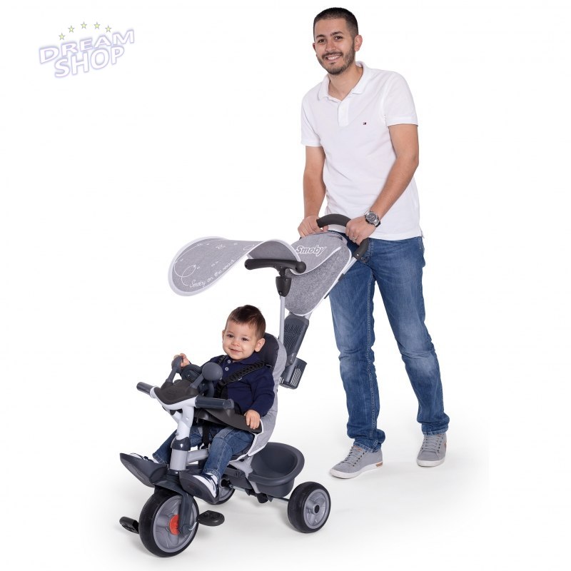 SMOBY Rowerek trójkołowy Baby Driver Komfort plus Szary SMOBY Rowerek trójkołowy Baby Driver Komfort plus Szary