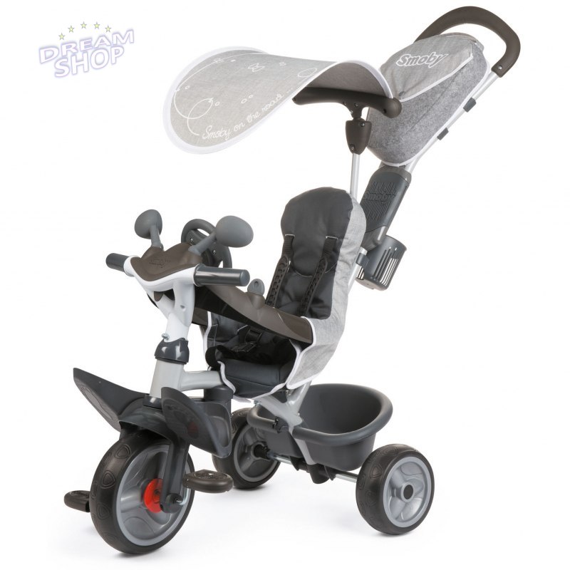 SMOBY Rowerek trójkołowy Baby Driver Komfort plus Szary SMOBY Rowerek trójkołowy Baby Driver Komfort plus Szary