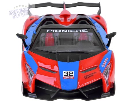 Autko sportowe z otwierane drzwi + pilot RC0583