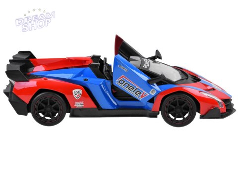 Autko sportowe z otwierane drzwi + pilot RC0583