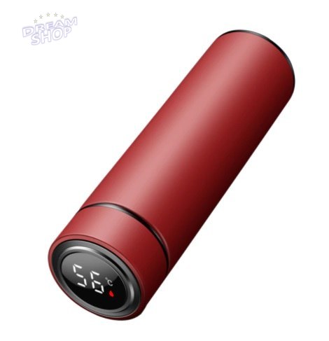 Kubek termiczny termos smart LED 500ml bordowy Kubek termiczny termos smart LED 500ml bordowy