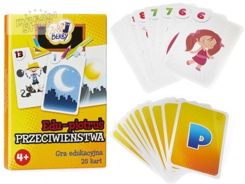 Muduko Karty Piotruś PRZECIWIEŃSTWA 25 kart - gra edukacyjna GR0526