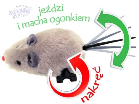Nakręcana MYSZKA dla dziecka i kotka mysz ZA0838