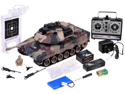 Duży zdalnie sterowany CZOŁG LEOPARD RC0106 Duży zdalnie sterowany CZOŁG LEOPARD RC0106