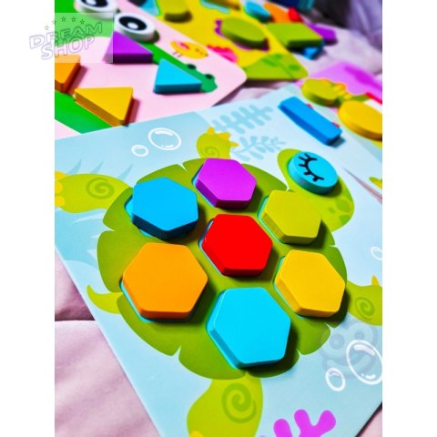 TOOKY TOY Puzzle 4 w 1 Układnaka Klocki TOOKY TOY Puzzle 4 w 1 Układnaka Klocki