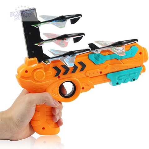 WOOPIE Pistolet Wyrzutnia Samolotów Automtyczna + 4 Samoloty WOOPIE Pistolet Wyrzutnia Samolotów Automtyczna + 4 Samoloty