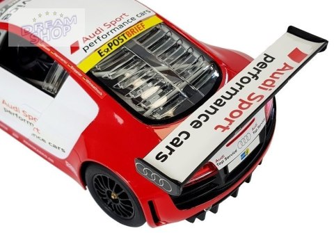 Auto R/C Audi R8 LMS Rastar 1:14 Biało-Czerwone