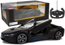 Auto R/C BMW i8 Rastar 1:14 Czarny Drzwi Automatyczne