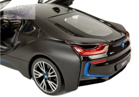 Auto R/C BMW i8 Rastar 1:14 Czarny Drzwi Automatyczne