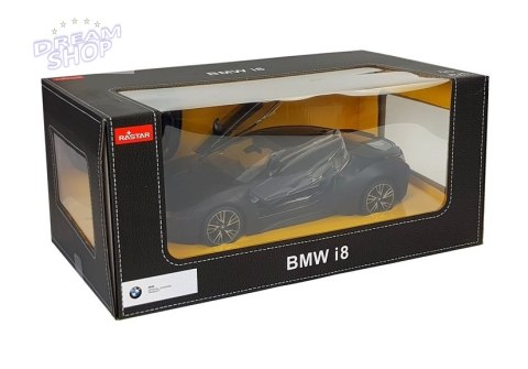 Auto R/C BMW i8 Rastar 1:14 Czarny Drzwi Automatyczne