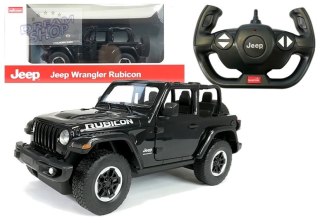 Auto R/C Jeep Wrangler Rubicon 1:14 Rastar Czarny