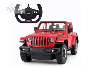 Auto R/C Jeep Wrangler Rubicon 1:14 Rastar Czerwony