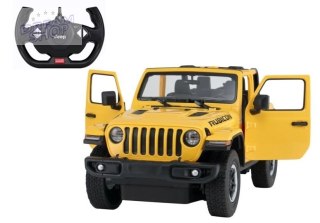 Auto R/C Jeep Wrangler Rubicon 1:14 Rastar Żółty