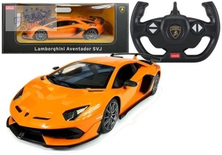 Auto R/C Lamborghini Aventador Rastar 1:14 Pomarańczowy