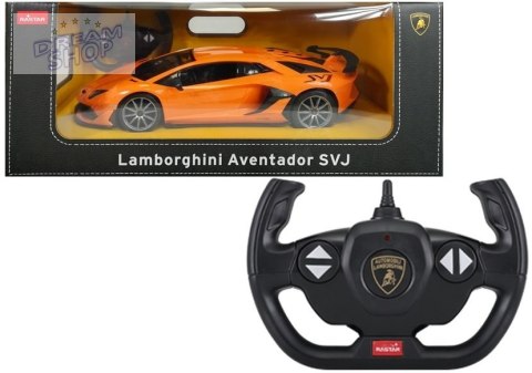 Auto R/C Lamborghini Aventador Rastar 1:14 Pomarańczowy Auto R/C Lamborghini Aventador Rastar 1:14 Pomarańczowy