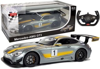 Auto R/C Mercedes AMG GT3 Rastar 1:14 Szare na pilota