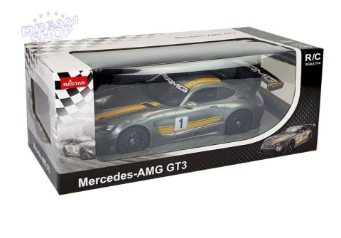 Auto R/C Mercedes AMG GT3 Rastar 1:14 Szare na pilota Auto R/C Mercedes AMG GT3 Rastar 1:14 Szare na pilota