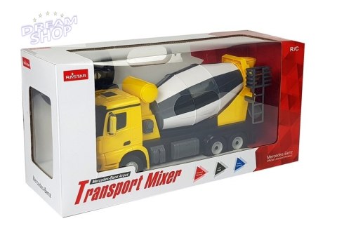 Auto R/C Mercedes-Benz Arocs Rastar 1:14 Żółte na Pilota Auto R/C Mercedes-Benz Arocs Rastar 1:14 Żółte na Pilota