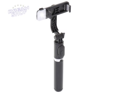 Kijek uchwyt do selfie ze statywem tripod czarny Kijek uchwyt do selfie ze statywem tripod czarny
