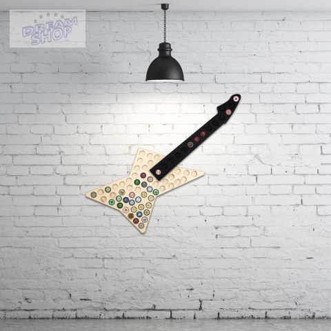 Łapacz Kapsli Gitara tablica na kolekcję kapsli Łapacz Kapsli Gitara tablica na kolekcję kapsli