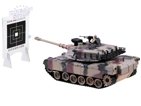 Duży zdalnie sterowany CZOŁG US M1A2 na pilota strzela 1:18 RC0252MO Duży zdalnie sterowany CZOŁG US M1A2 na pilota strzela 1:18 RC0252MO