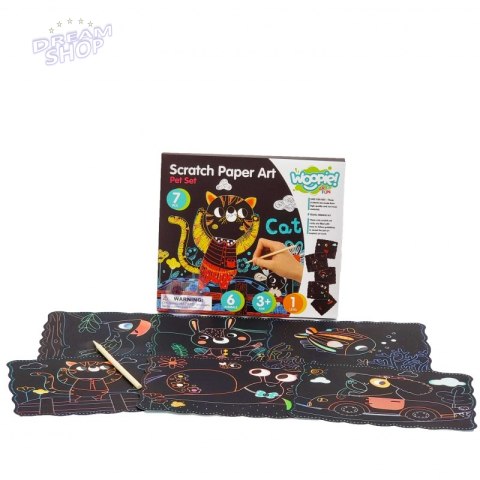 WOOPIE ART&FUN Zestaw Kreatywny Wydrapywanki dla Dzieci 7 el. WOOPIE ART&FUN Zestaw Kreatywny Wydrapywanki dla Dzieci 7 el.