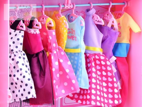 Anlily Lalka domek SZAFA garderoba ubranka ZA2228 Anlily Lalka domek SZAFA garderoba ubranka ZA2228