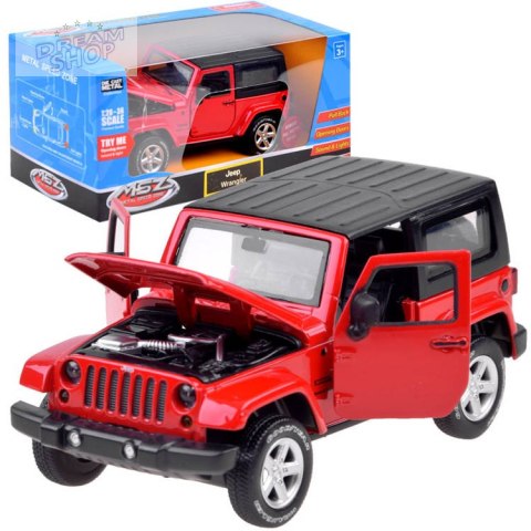 Auto terenowe Jeep Wrangler metalowy 1:32 ZA3751 Auto terenowe Jeep Wrangler metalowy 1:32 ZA3751