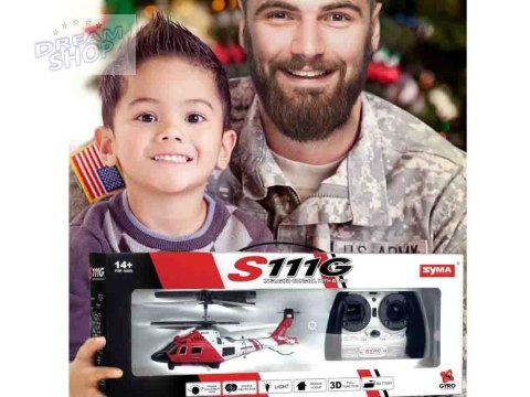 Helikopter Syma S111G Zdalnie sterowany Zabawka na pilota RC0541