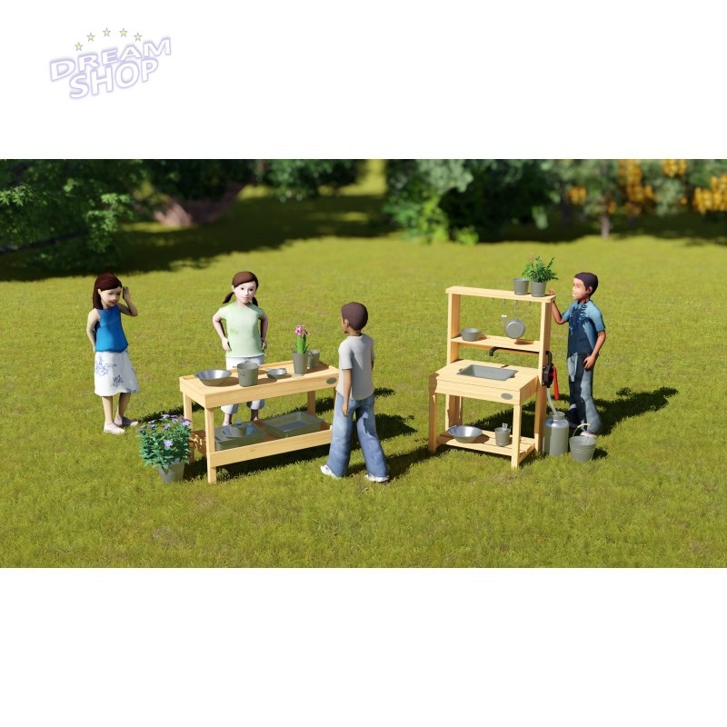 CLASSIC WORLD EDU Duży Drewniany Zlew Kuchnia Prawdziwa Woda CLASSIC WORLD EDU Duży Drewniany Zlew Kuchnia Prawdziwa Woda