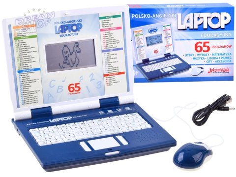 Laptop edukacyjny polsko angielski 65funkcji ZA3321 Laptop edukacyjny polsko angielski 65funkcji ZA3321