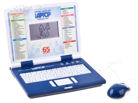 Laptop edukacyjny polsko angielski 65funkcji ZA3321 Laptop edukacyjny polsko angielski 65funkcji ZA3321