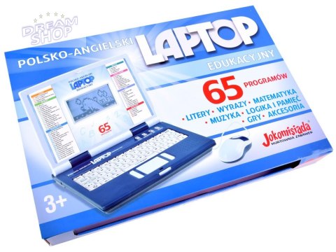 Laptop edukacyjny polsko angielski 65funkcji ZA3321 Laptop edukacyjny polsko angielski 65funkcji ZA3321