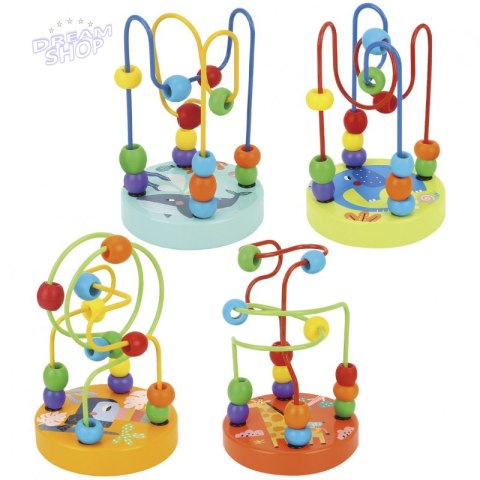 TOOKY TOY Drewniana Edukacyjna Pętla Motoryczna Labirynt Przeplatanka TOOKY TOY Drewniana Edukacyjna Pętla Motoryczna Labirynt Przeplatanka
