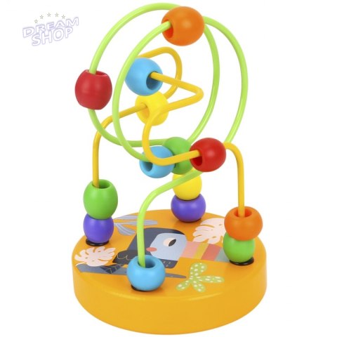 TOOKY TOY Drewniana Edukacyjna Pętla Motoryczna Labirynt Przeplatanka TOOKY TOY Drewniana Edukacyjna Pętla Motoryczna Labirynt Przeplatanka