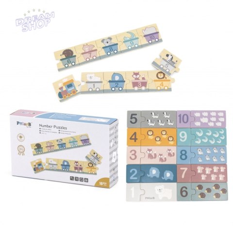 VIGA PolarB Drewniane Puzzle Numeryczne VIGA PolarB Drewniane Puzzle Numeryczne