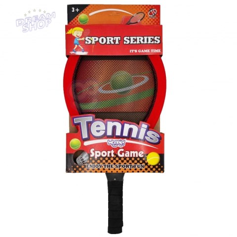 WOOPIE Duże Rakietki do Tenisa Badminton dla Dzieci Zestaw + Piłka Lotka WOOPIE Duże Rakietki do Tenisa Badminton dla Dzieci Zestaw + Piłka Lotka