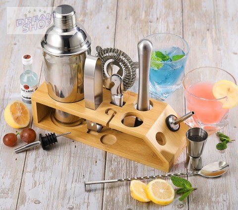 Zestaw barmański shaker do drinków BRADFORD 10 elementów Zestaw barmański shaker do drinków BRADFORD 10 elementów