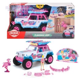 DICKIE Playlife Samochód Jeep Pink Drivez Flamingo 22cm