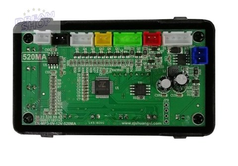 Panel muzyczny sterujący do pojazdu na akumulator