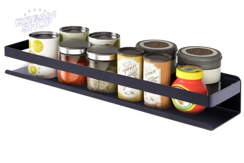 Półka loft MEGARA 50 cm czarna Półka loft MEGARA 50 cm czarna