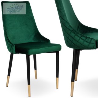 Krzesło VERMONT ciemnozielone Velvet