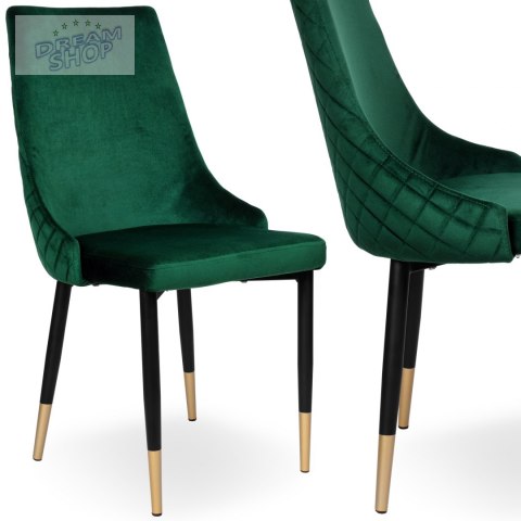 Krzesło VERMONT ciemnozielone Velvet Krzesło VERMONT ciemnozielone Velvet