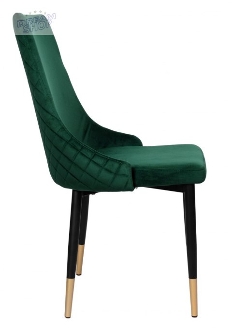 Krzesło VERMONT ciemnozielone Velvet Krzesło VERMONT ciemnozielone Velvet